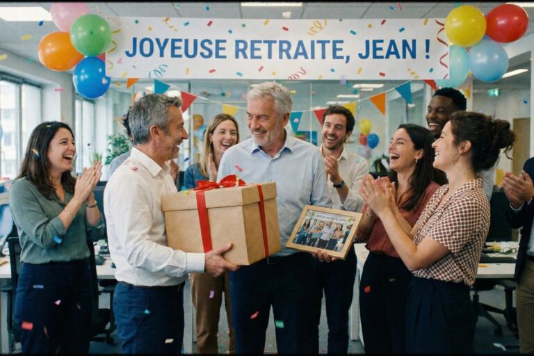 fête de départ à la retraite dans une entreprise