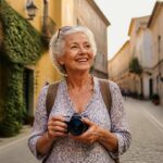 Senior voyageant sereinement - conseils voyage longue distance senior